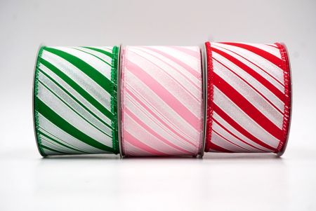 Slanting Stripe Wired Ribbon
